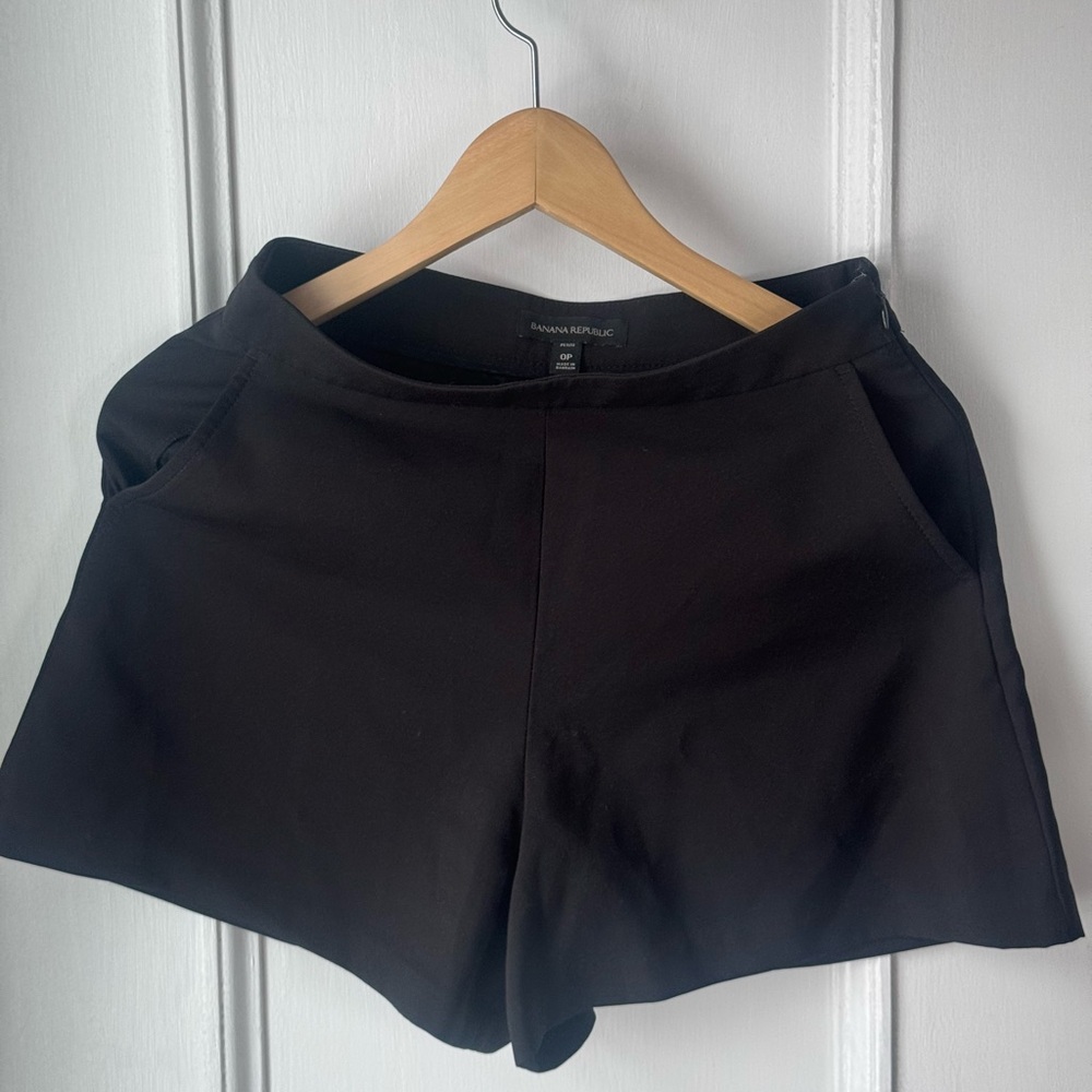 Banana Republic High Waist Black Shorts